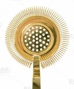 Best deal 🔔 Bars BarConic® Long Ridged Handle No Prong Strainer - Gold ✨ -Bars Sales Shop str lhridge gd bpc 1 800x