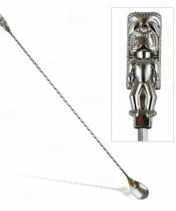 Coupon 💯 Bars Bar Spoon - Tiki Butt Ku - Stainless Steel - 40cm 🧨