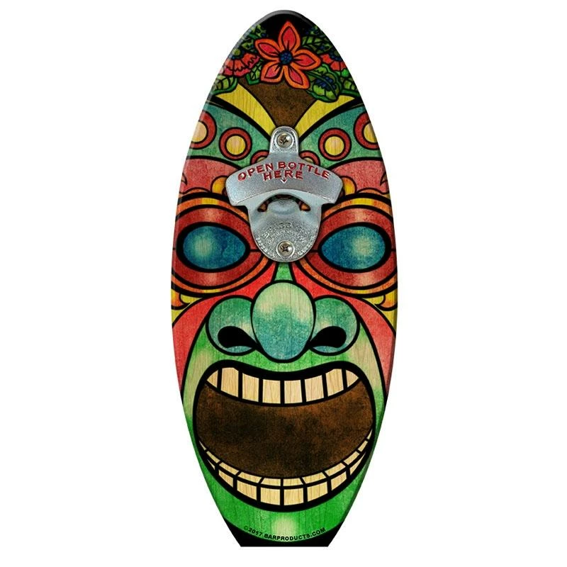 Cheap ✔️ Bars Carnival Tiki Man Surfboard Wall Mount Bottle Opener ✨ 1 Cheap ✔️ Bars Carnival Tiki Man Surfboard Wall Mount Bottle Opener ✨