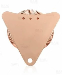 Buy 👏 Bars BarConic® Copper Plated Triangle Cocktail Strainer 👏 -Bars Sales Shop traingle cocktail strainer copper bpc 1 800x
