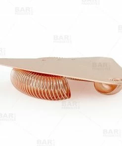 Buy 👏 Bars BarConic® Copper Plated Triangle Cocktail Strainer 👏 -Bars Sales Shop traingle cocktail strainer copper bpc 3 800x