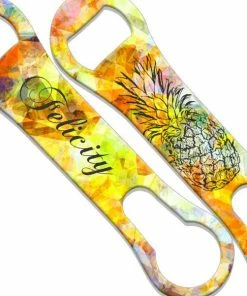 Best Sale ⌛ Bars ADD YOUR NAME Tribal Pineapple V-Rod® Bottle Opener 🌟