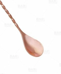 Buy 🥰 Bars BarConic® Copper Bar Spoons - Trident /Fork Tip - Three Lengths Available ❤️ -Bars Sales Shop trident copper plated barspoon 800x