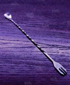 Budget 🌟 Bars Mini Trident Bar Spoon - 10.5 Inch ❤️ -Bars Sales Shop trident mini bar spoon 10.5 inch mixed drink cocktail bartending mixologist bpc 1 800x