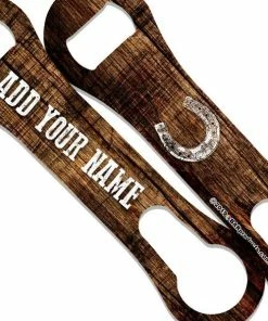 Discount 🔔 Bars "ADD YOUR NAME" V-ROD® Bottle Opener – Grunge Wood – Several Color Options ✨ -Bars Sales Shop v rod bottle opener add your name customize grunge wood brown custom 800x