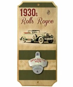 Best reviews of 🤩 Bars 1930s Car - Wall Mounted Wood Plaque Bottle Opener 🛒