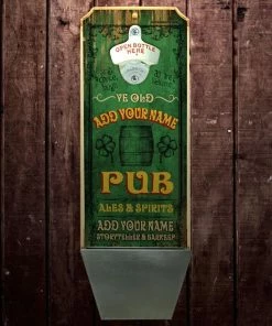 Best Pirce 👍 Bars Add Your Name - Wall Mounted Wood Plaque Bottle Opener & Cap Catcher - Vintage Irish Pub ⭐ -Bars Sales Shop wall mount cap catcher irish1 800x