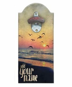 Best deal 😀 Bars Custom Wooden Bottle Opener With Magnetic Cap Catcher - Cool Sunset 🥰