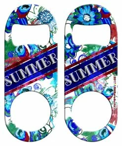 Cheap ⌛ Bars CUSTOMIZABLE Mini Bottle Opener - Grungy Floral ✨