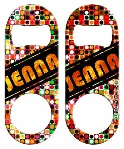 Brand new 🌟 Bars CUSTOMIZABLE Mini Bottle Opener - Grungy Retro Dot ✨