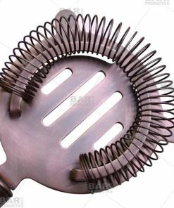 Discount ❤️ Bars BarConic® Copper Hawthorne Strainer With Antique Finish 🛒 -Bars Sales Shop wire strainer anitique finished 800x