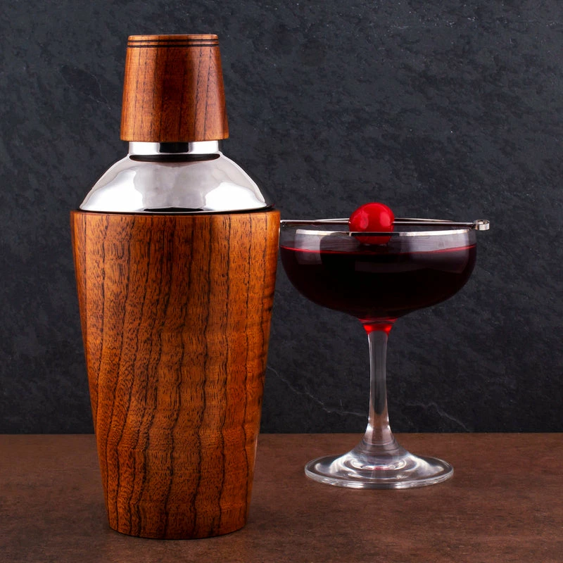 Discount ๐ Bars 17 Ounce - Solid Wood 3 Piece Cocktail Shaker ๐งจ 4 Discount ๐ Bars 17 Ounce - Solid Wood 3 Piece Cocktail Shaker ๐งจ - Image 4